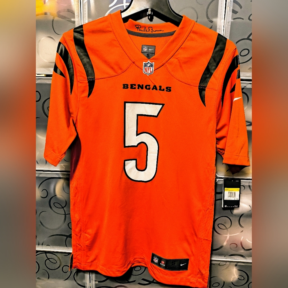 Men's Cincinnati Bengals Tee Higgins Nike Orange Alternate Game Jersey